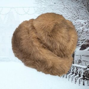 Vintage 60s Faux Fur Hat